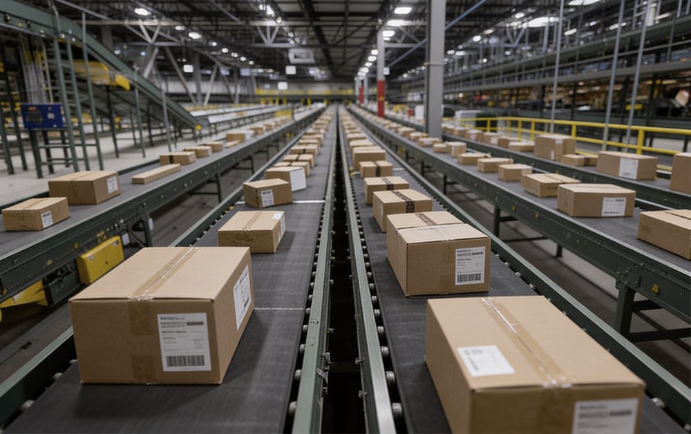 Warehouse Sortation: Belt Conveyor Systems