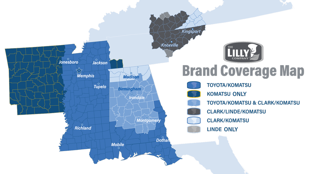 Lilly Territory Map