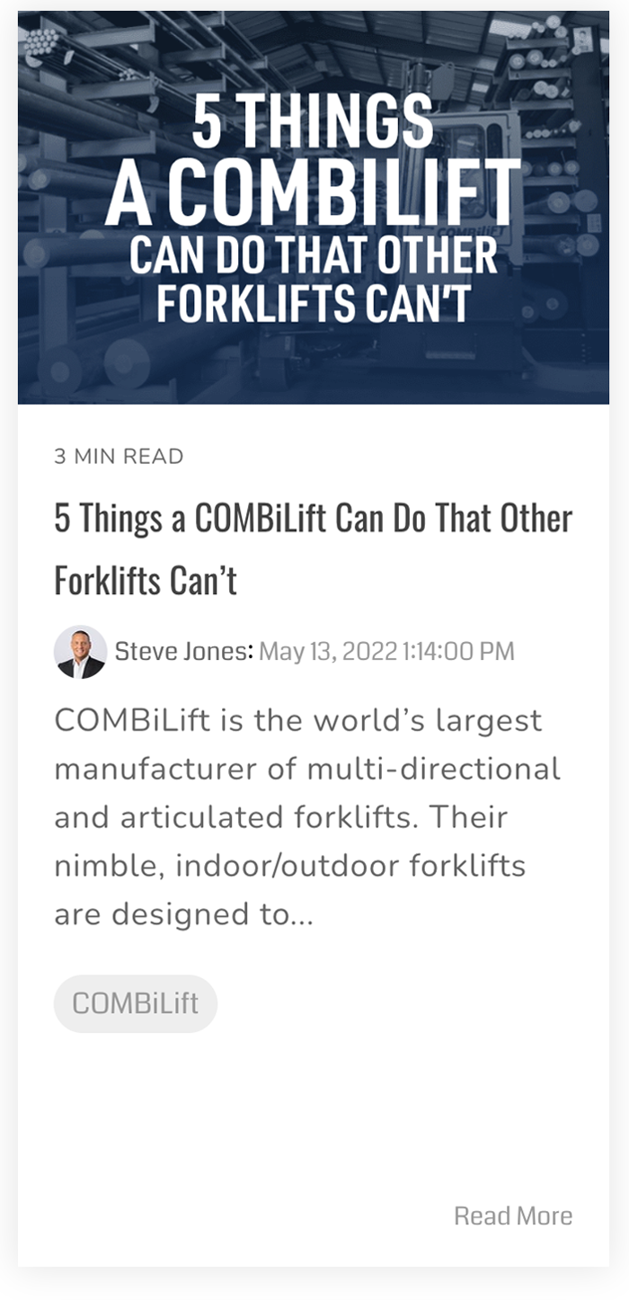 5 Things Combilift Can Do That Other Forklifts Can't