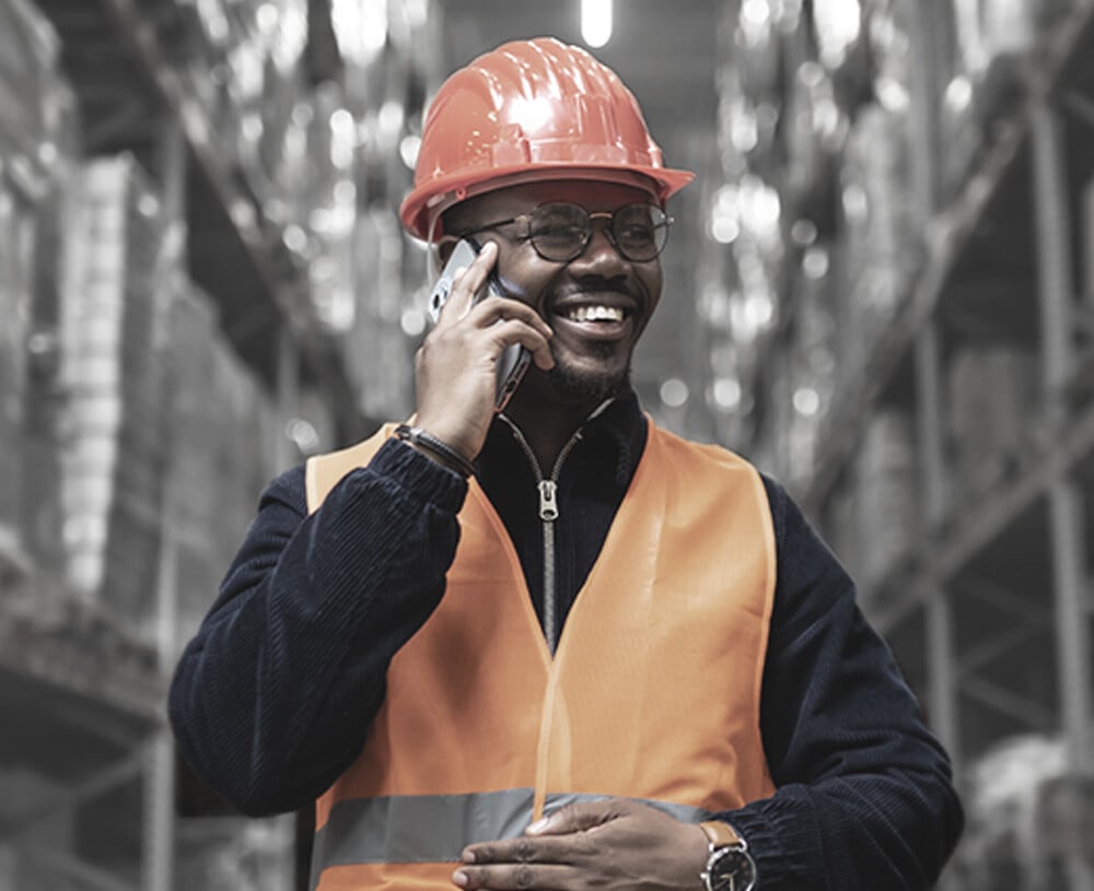 Warehouse Owner Asking Questions on the Phone