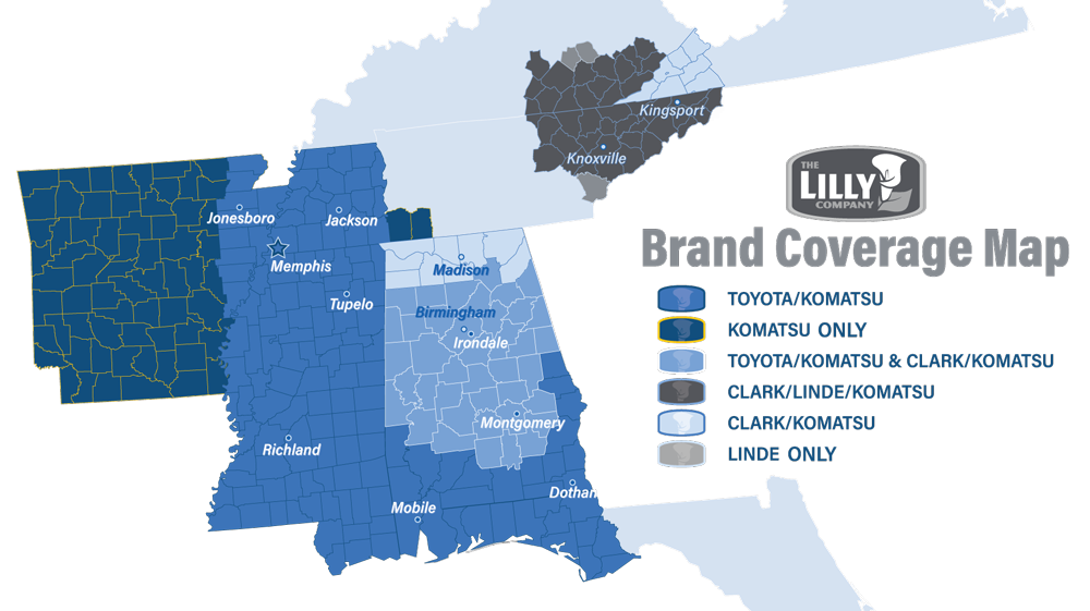 Lilly Territory Map