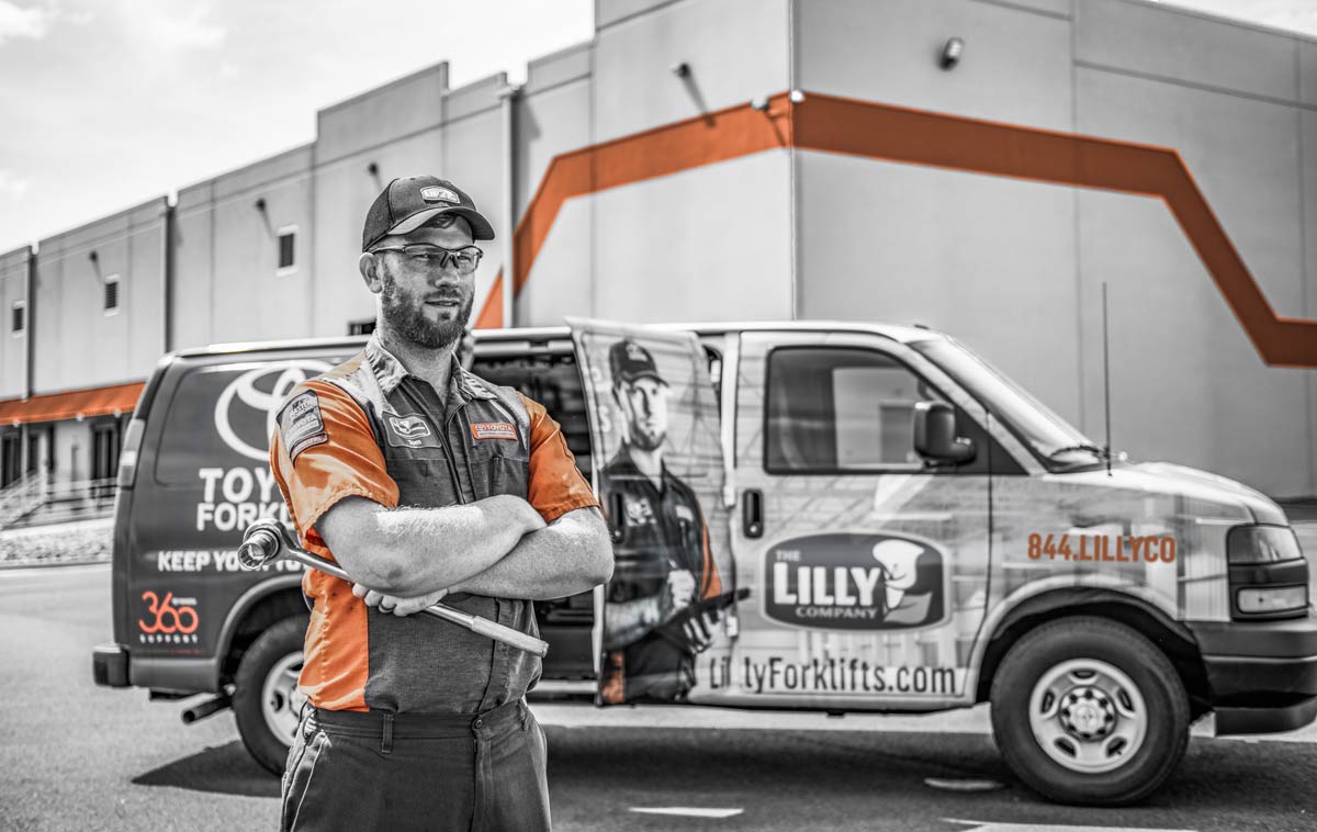 A Photo of a Forklift Technician - The Lilly Company