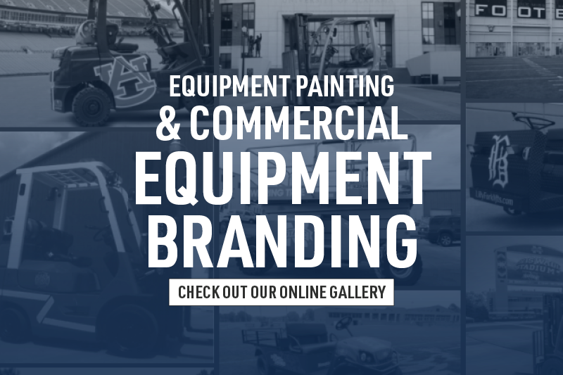 Equipment Painting & Commercial Equipment Branding - Check Out Our ONLINE GALLERY