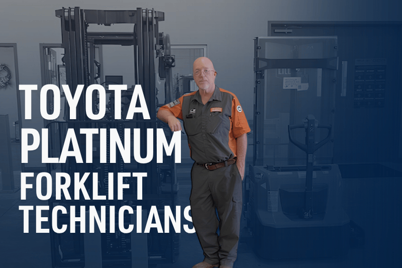 Only the Best Work With Toyota Platinum Forklift Technicians