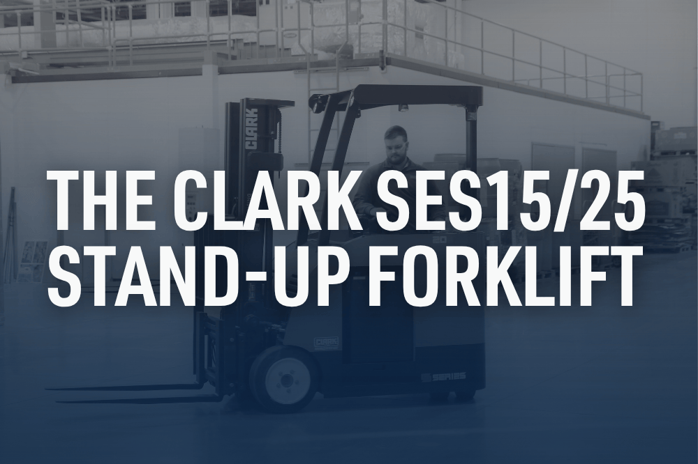 Redesigned Clark Stand-Up Forklift Redefines Comfort and Safety