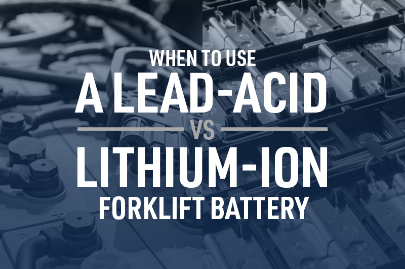 LITHIUM-ION vs. LEAD-ACID forklift battery. What's the difference?